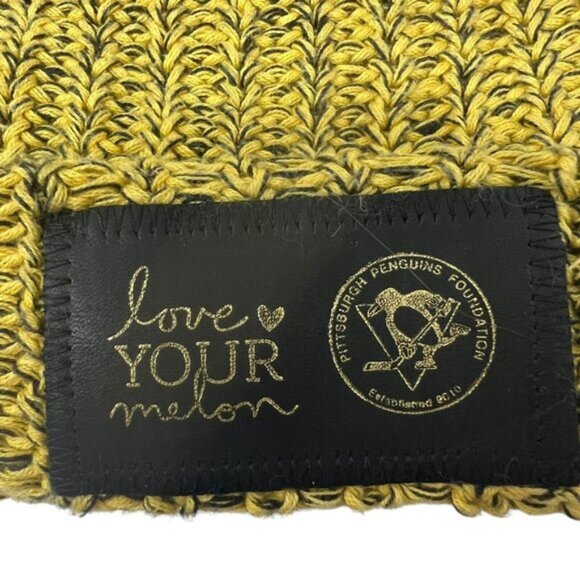 Pittsburgh Penguins Foundation Love Your Melon Knit Beanie Hat Cap 2018 Limited - Picture 6 of 7